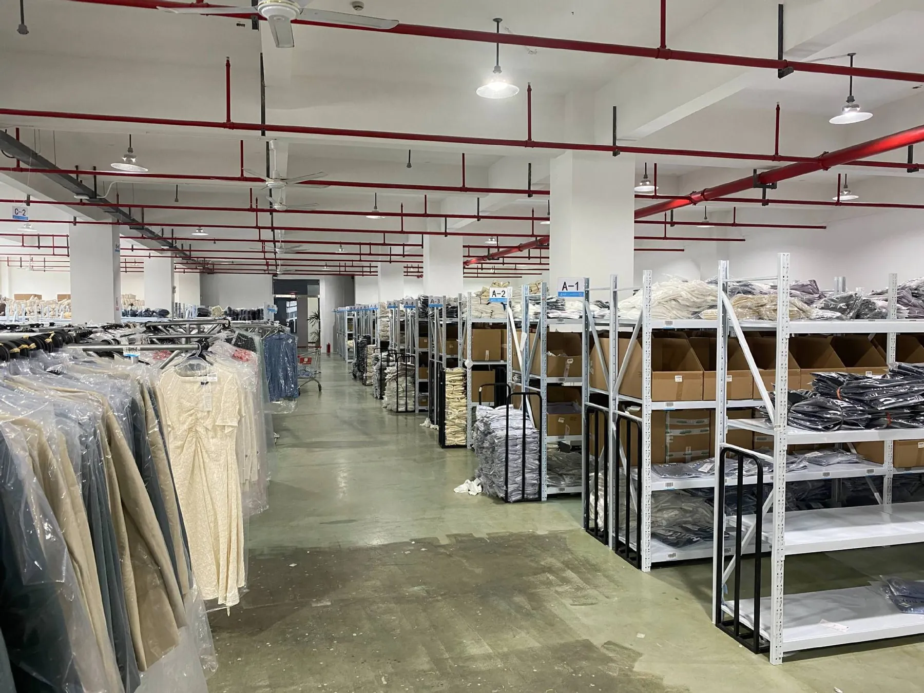 Finished-goods warehouse